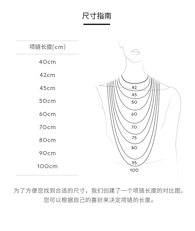 LEEDOUX Floral Geometric Vacuum Plated Long Necklace