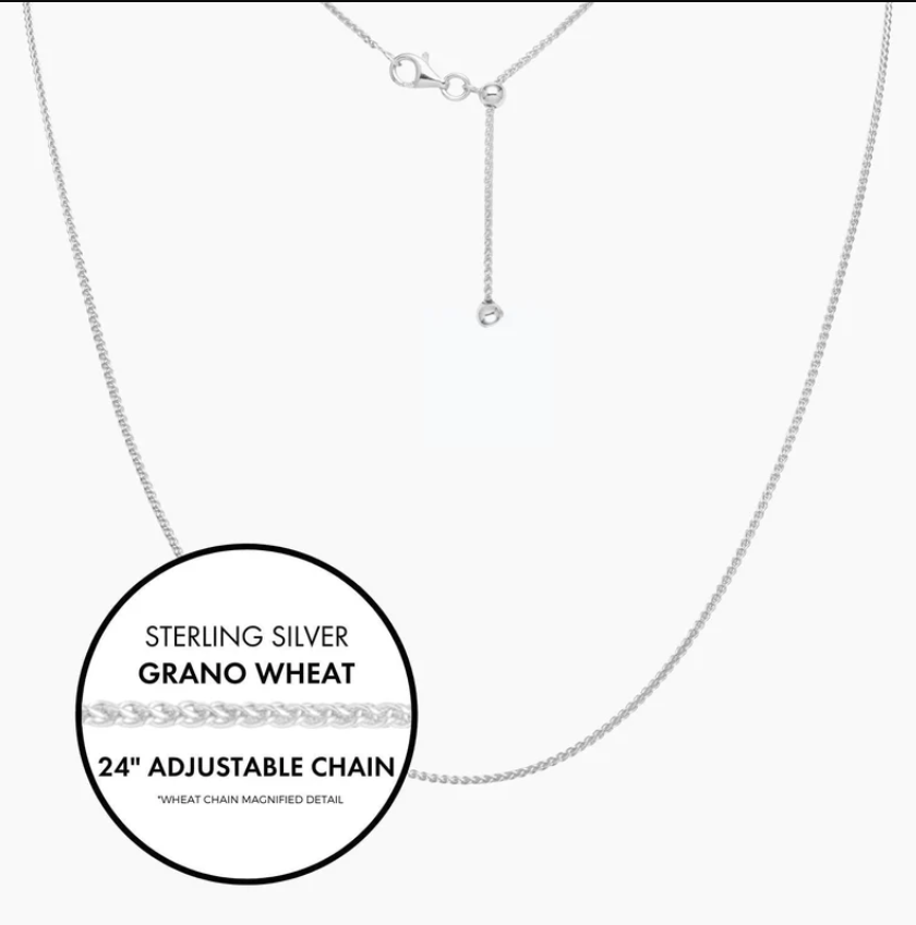 Silver Adjustable Grano Wheat Chain