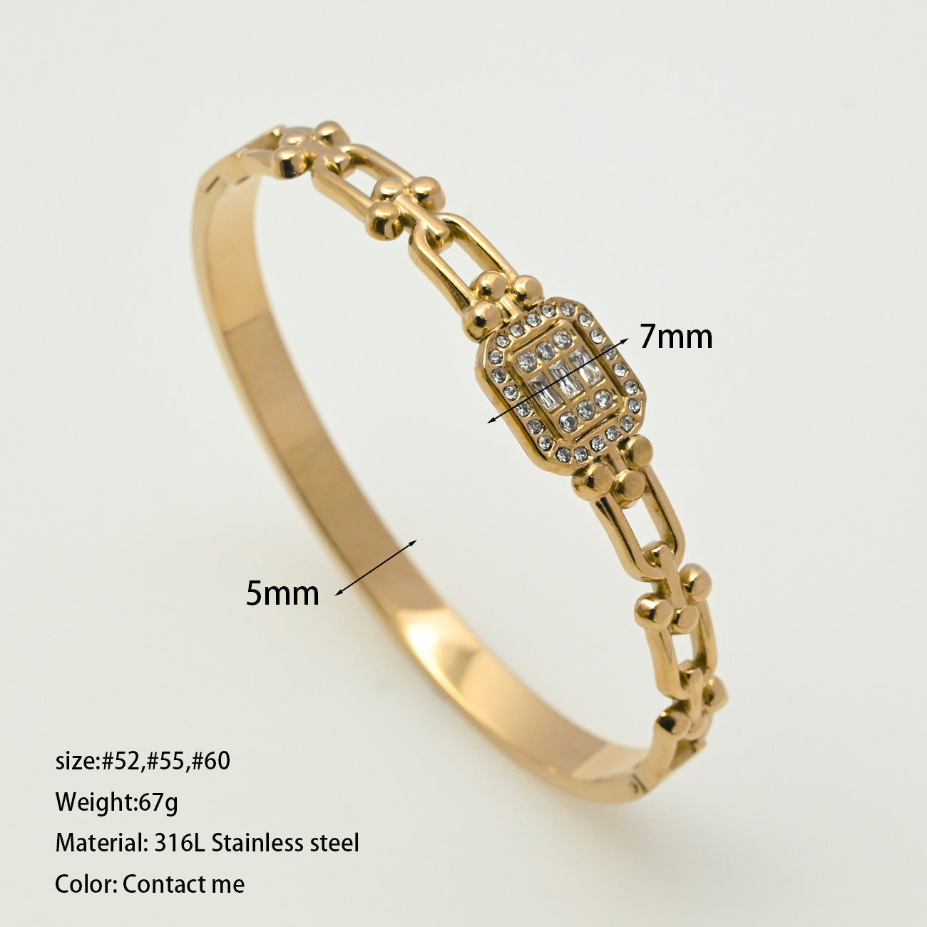 LEEDOUX  Women's Titanium Steel Bracelet