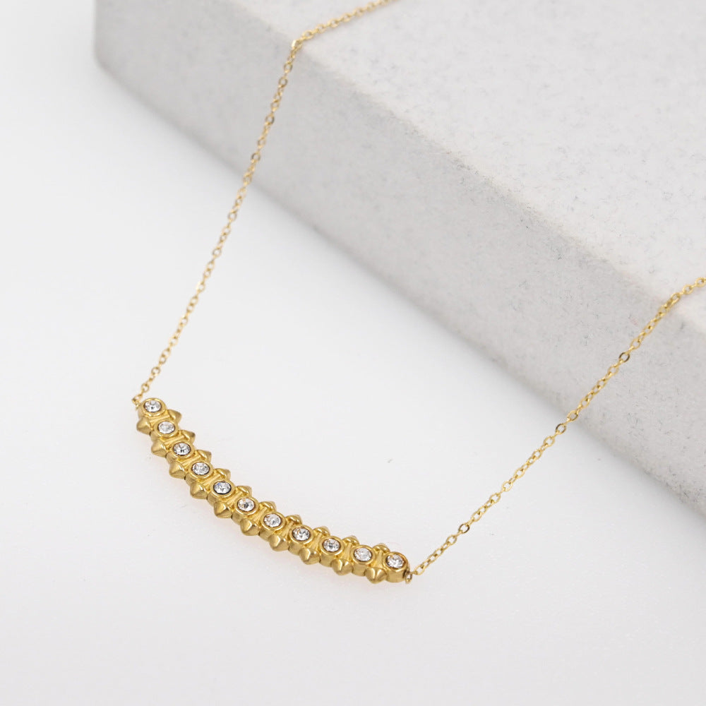 LEEDOUX Stud Necklace Gold