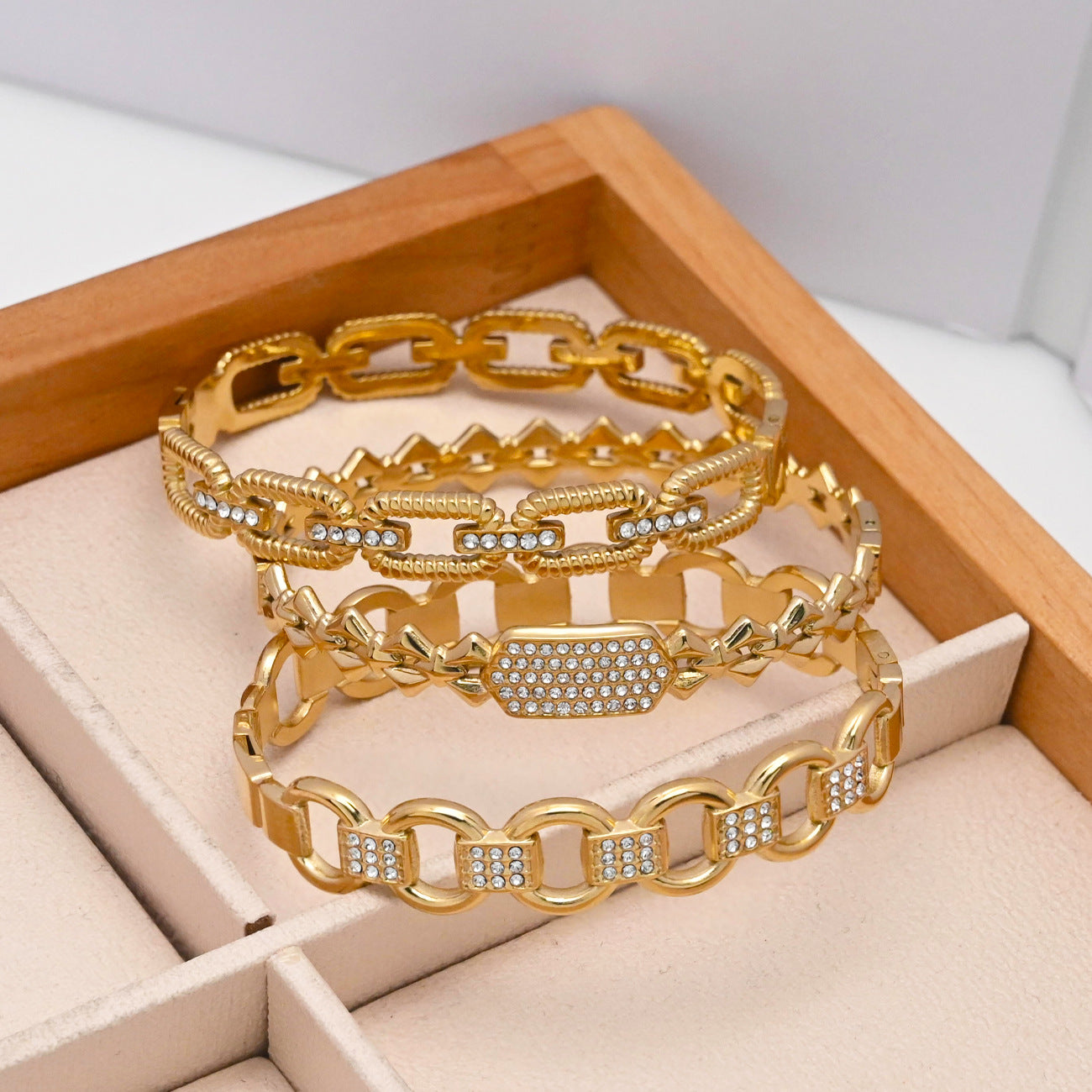 LEEDOUX Round rhombus bracelet