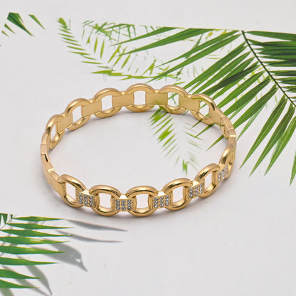 LEEDOX  Round rhombus bracelet