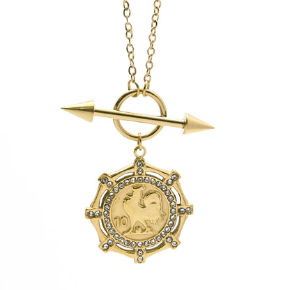 LEEDOX  Coin Pendant Necklace