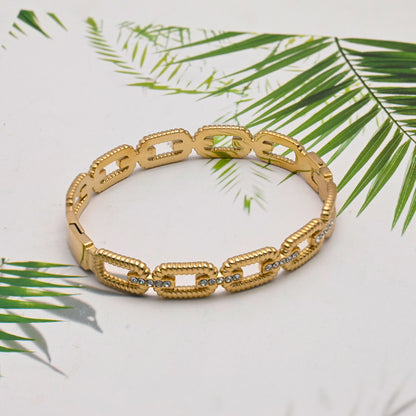 LEEDOX  Round rhombus bracelet