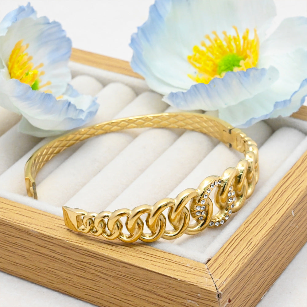 LEEDOUX Gold-plated Stainless Steel Bracelet