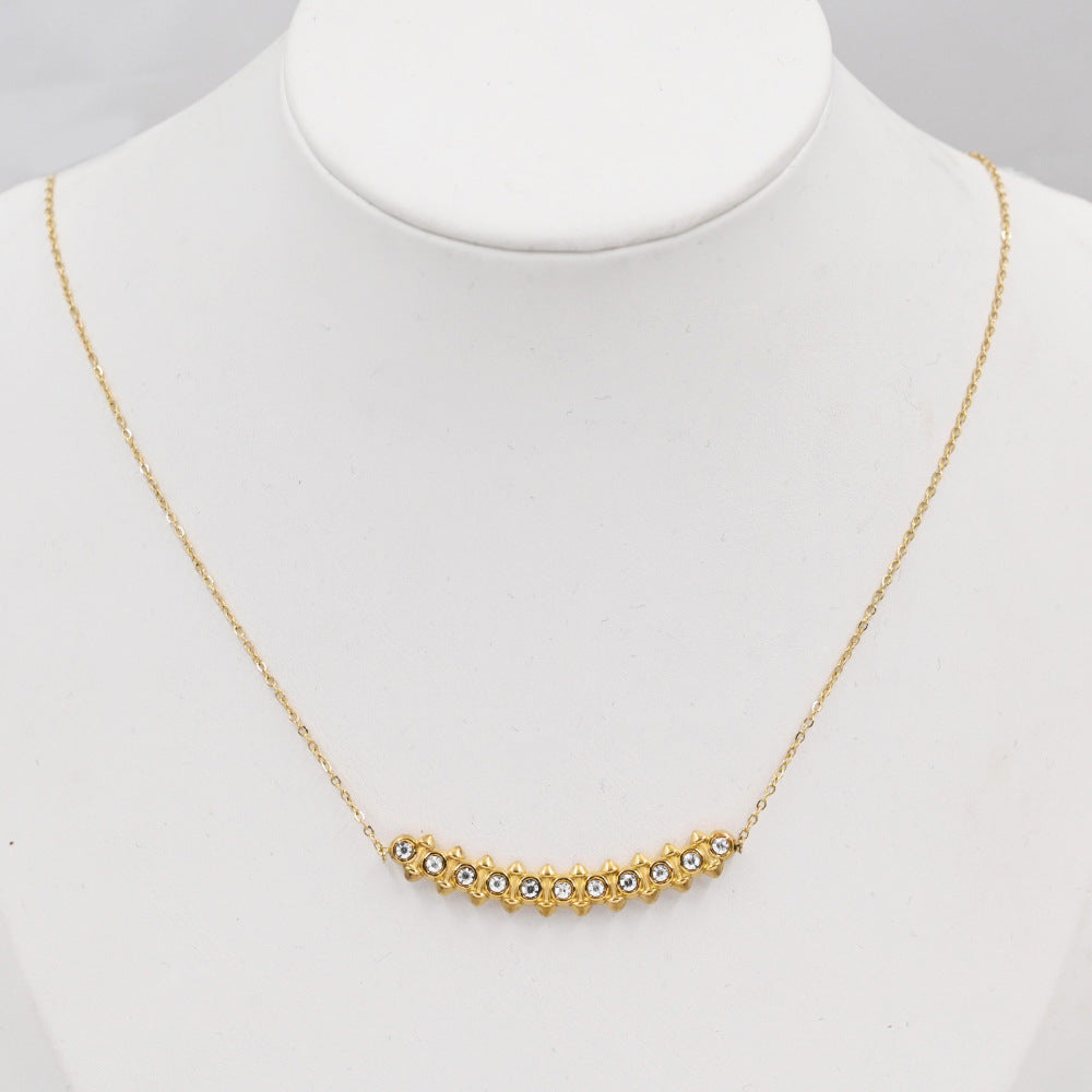 LEEDOUX Stud Necklace Gold