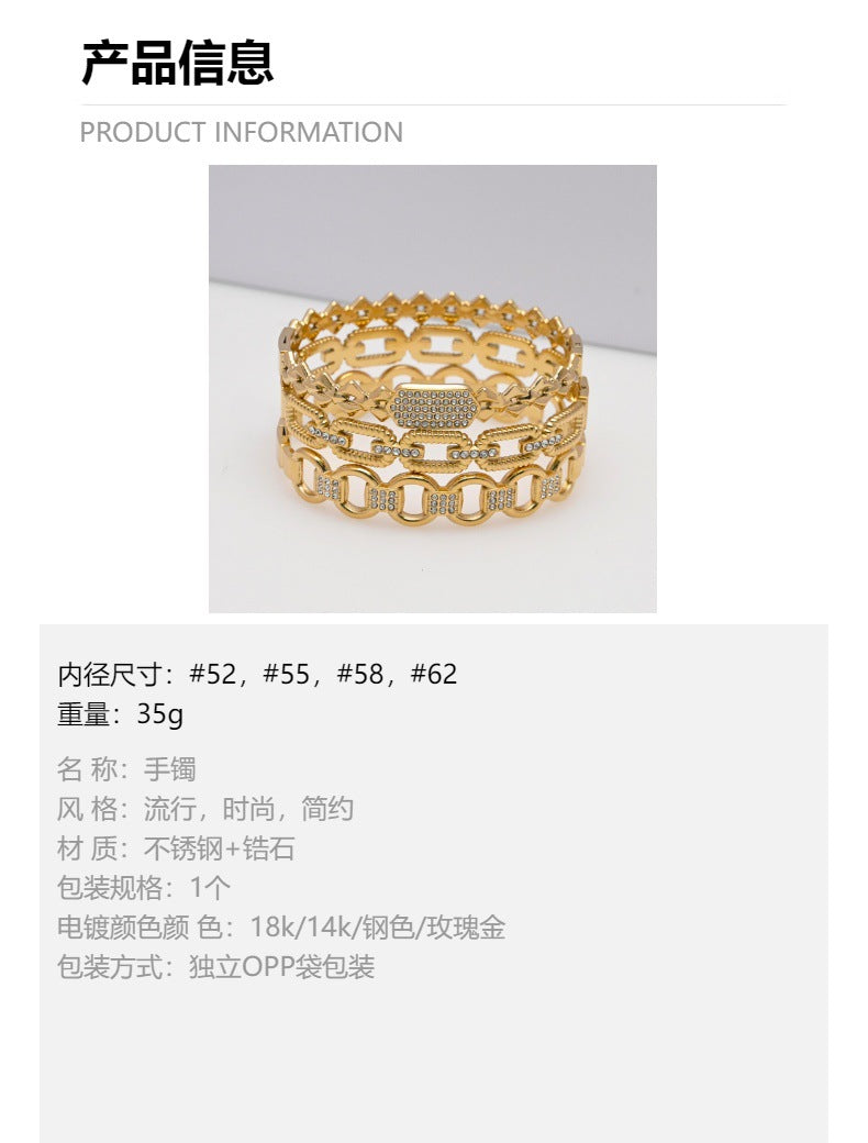 LEEDOUX Round rhombus bracelet